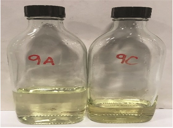 FIGURE 2 Thermal stability results of unaged vs. aged phosphonate.