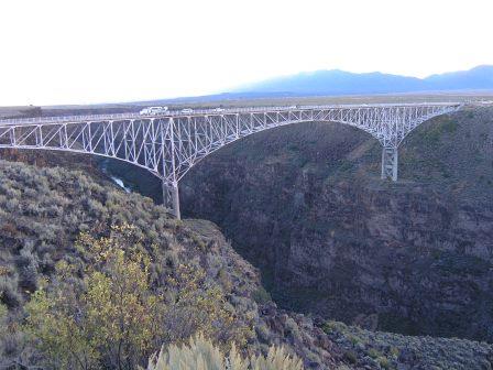 The Rio Grande Gorge Bridge near Taos, New Mexico crosses the Rio Grande River. Photo courtesy of NMSU.